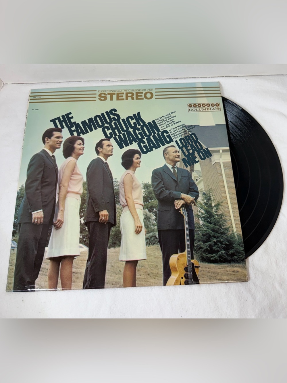 The Famous Chuck Wagon Gang Lord Lead Me On Harmony Columbia Mono HL7397 LP